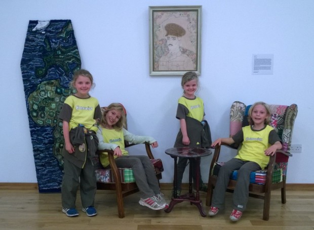 The Brownies visit for the opening of 'All we Are Saying'