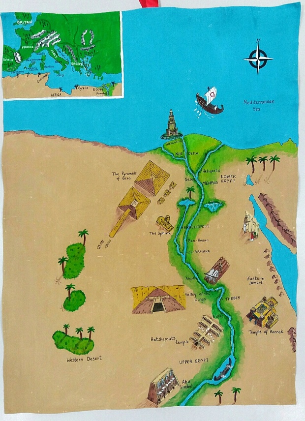 ancient egypt, map, Louise Underwood, schools, interactive,